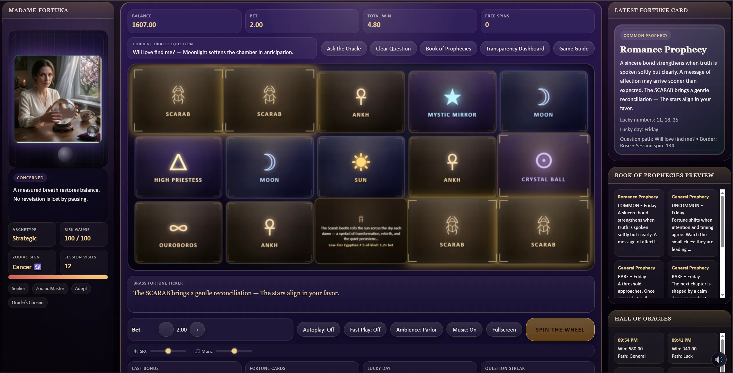 Madame Fortuna — Fortune's Wheel Slot Game